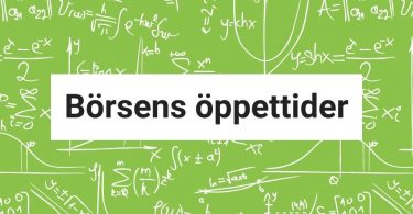 Börsens öppettider