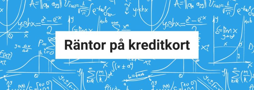 Räntor på kreditkort